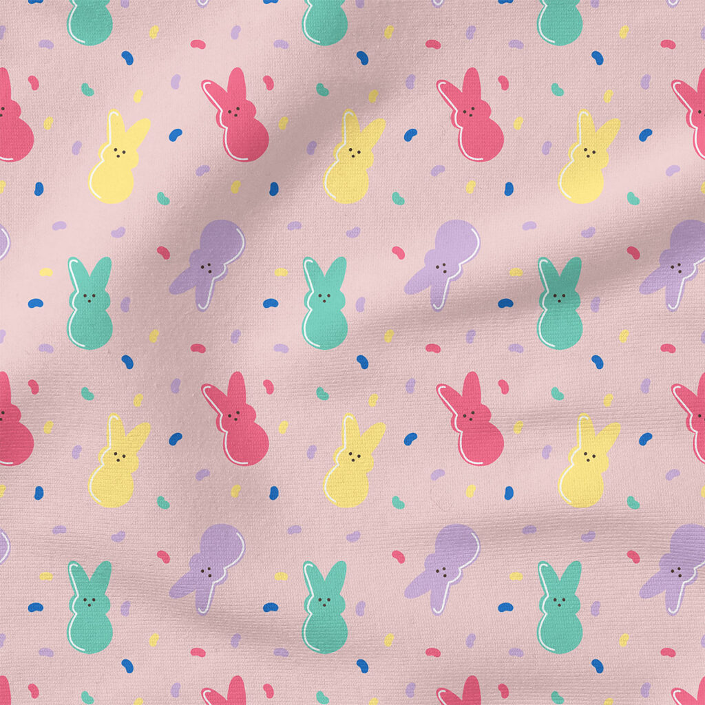 Bunnies and Jellies (Rainbow on Pink) | Children