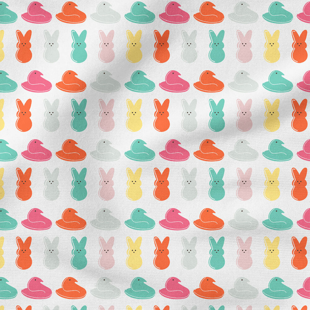 Chicks and Bunnies (Rainbow on White) | Children