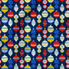 Baubles (Navy) | Christmas Fabric Design | Ashes + Ivy