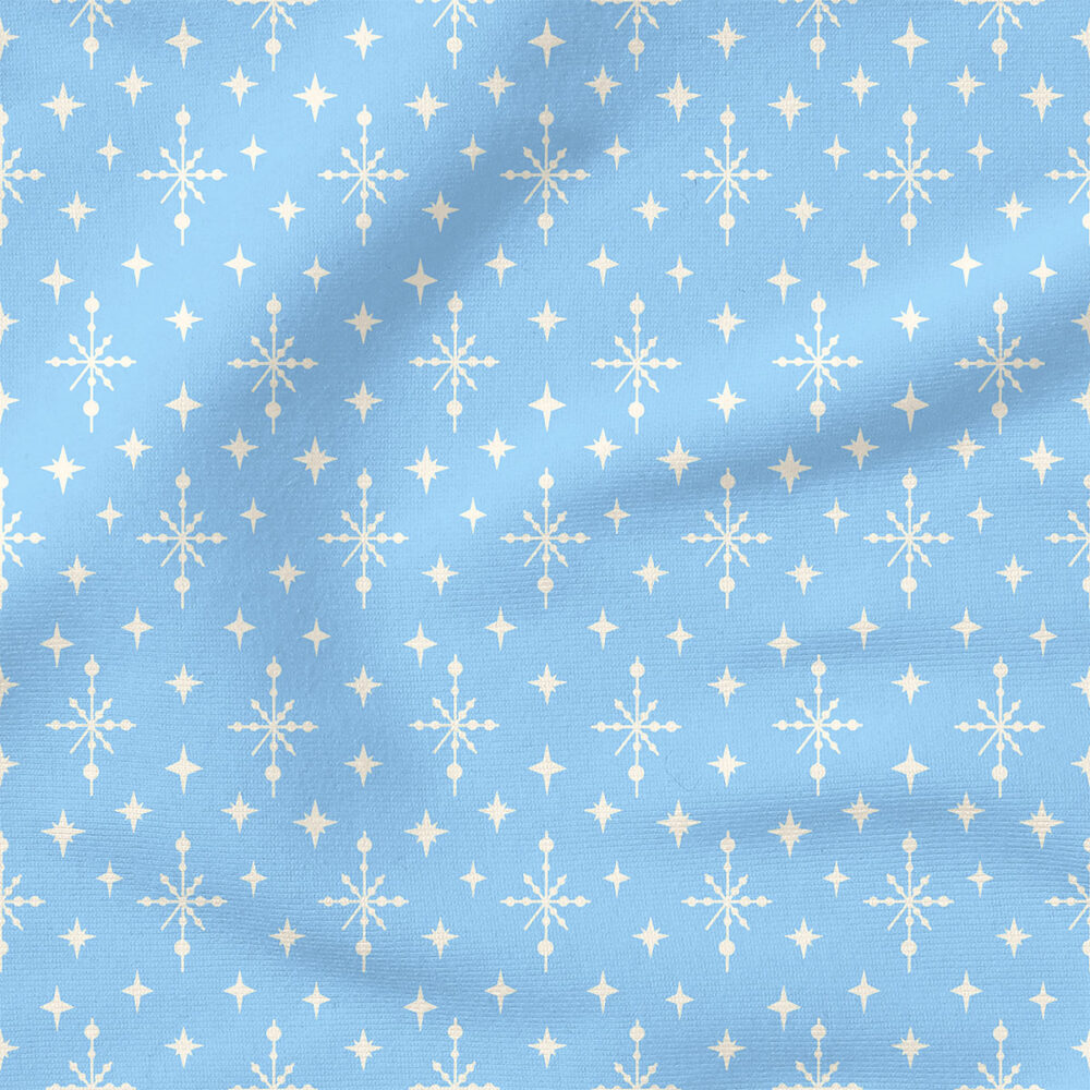 Christmas Night (Light Blue) | Christmas Fabric Design | Ashes + Ivy