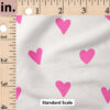 Ruler Scale for Dainty Hearts (Hot Pink on White) by Ashes + Ivy