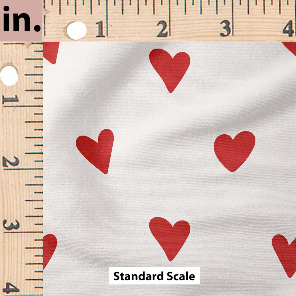 Ruler Scale for Dainty Hearts (Red on White) by Ashes + Ivy