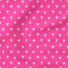 Dainty Hearts (White on Hot Pink) | Valentine's Day Fabric Design | Ashes + Ivy