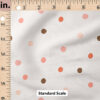 Ruler Scale for Polka Dots (Peach on Cream) by Ashes + Ivy