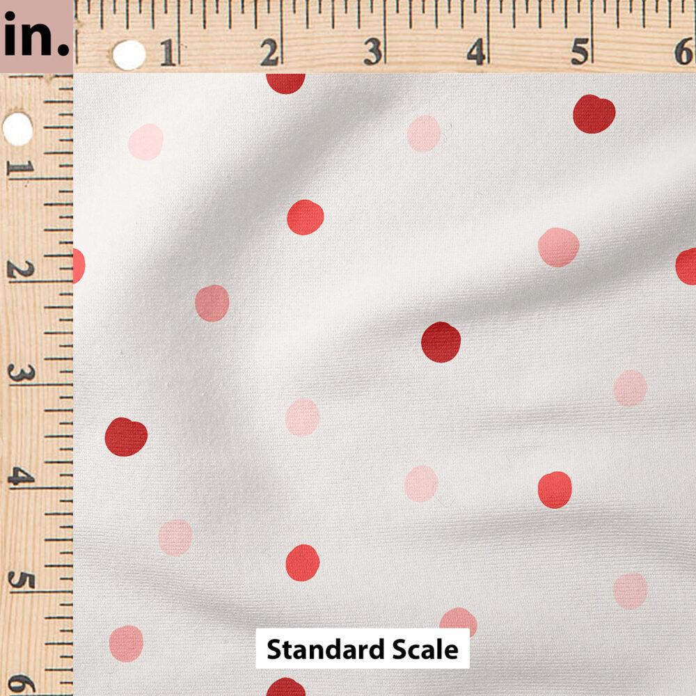 Ruler Scale for Polka Dots (Red on White) by Ashes + Ivy