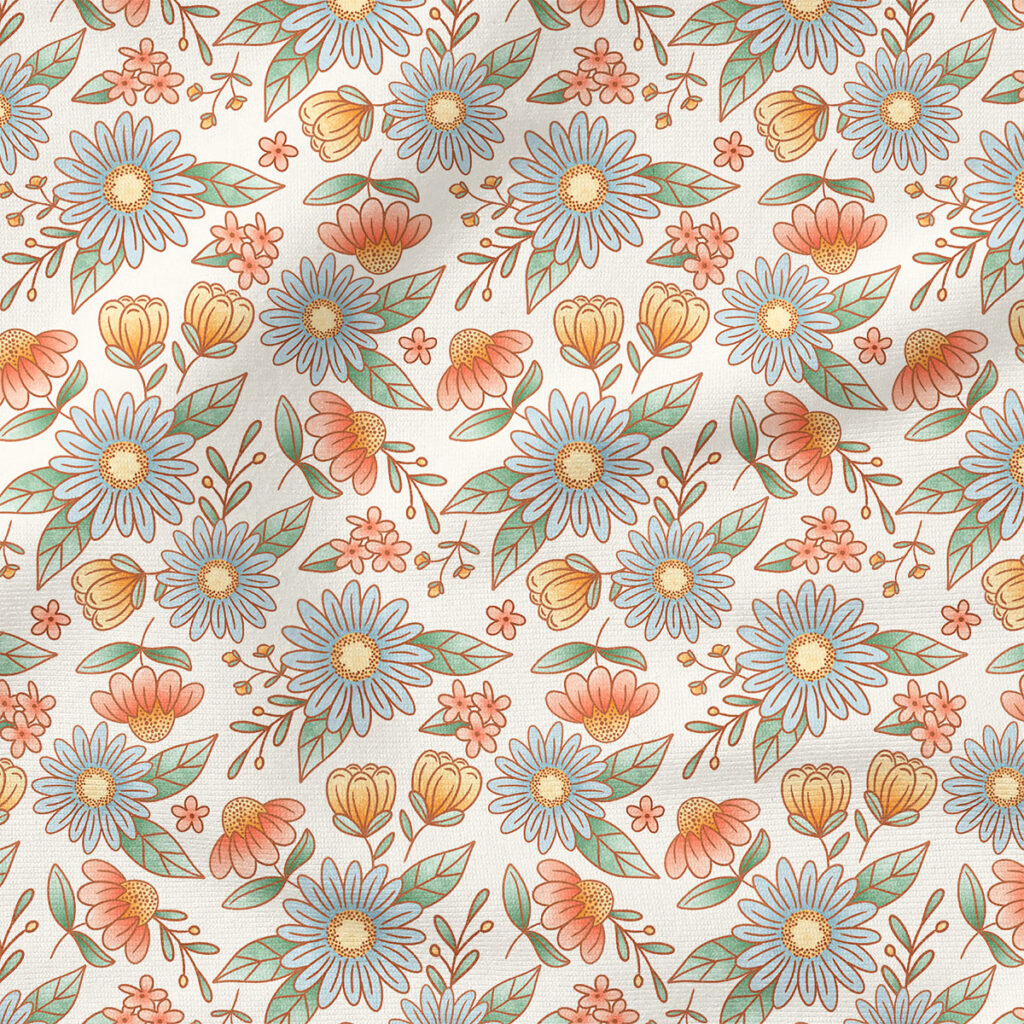 Cottontail Floral (Cream) | Botanical