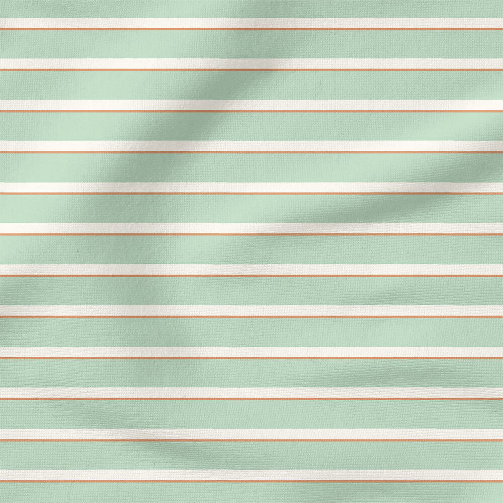 Cottontail Stripe (Green) | Stripes and Shapes