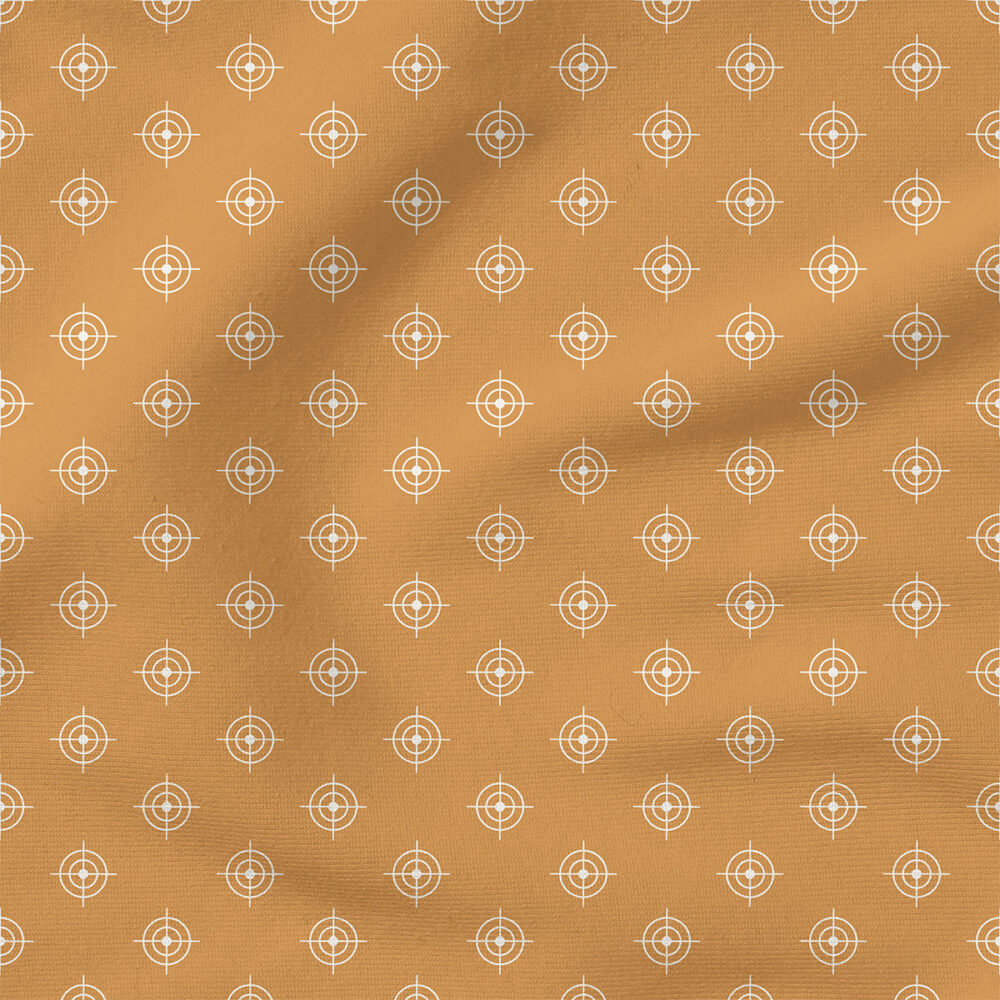 Wingman Bullseye (Mustard) | Children Fabric Design | Krystal Winn Design