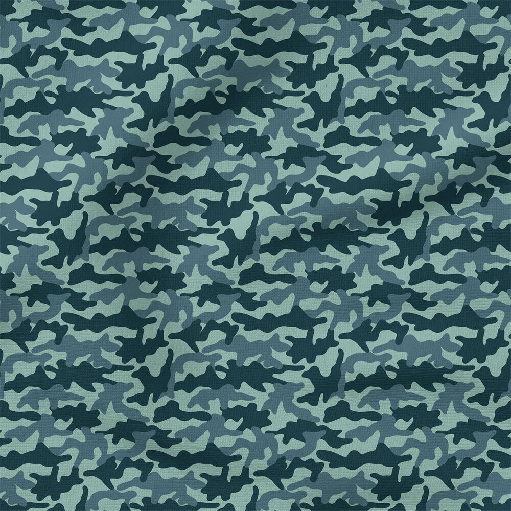 Wingman Camo (Blue) | Children Fabric Design | Krystal Winn Design