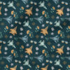 Wingman Flower Jets (Navy) | Children Fabric Design | Krystal Winn Design