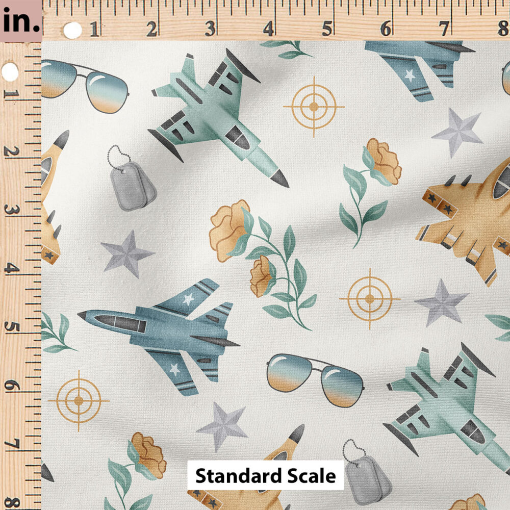 Ruler Scale for Wingman Flower Jets (White) by Krystal Winn Design