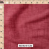 Ruler Scale for Faux Linen Textured Solid (Red) by Krystal Winn Design