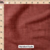 Ruler Scale for Faux Linen Textured Solid (Rust) by Krystal Winn Design