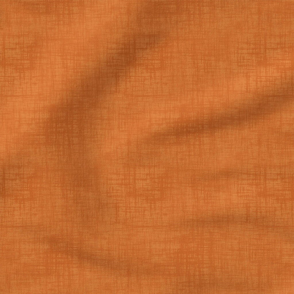 Faux Linen Textured Solid (Orange) | Textured Solids Fabric Design | Krystal Winn Design