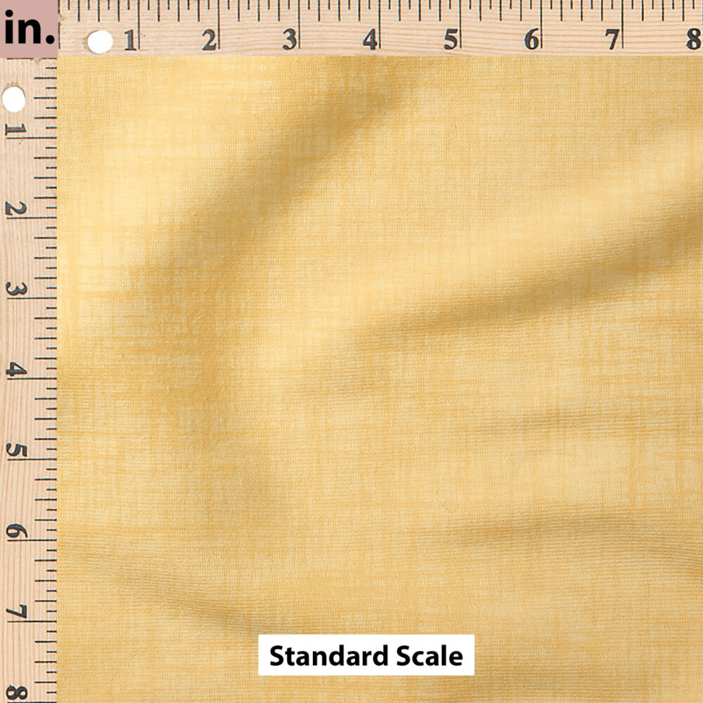 Ruler Scale for Faux Linen Textured Solid (Yellow) by Krystal Winn Design