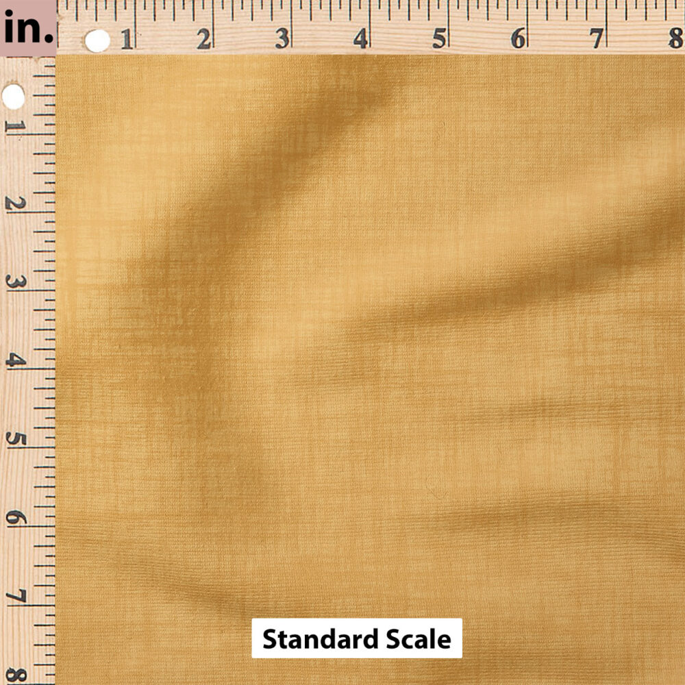 Ruler Scale for Faux Linen Textured Solid (Mustard) by Krystal Winn Design