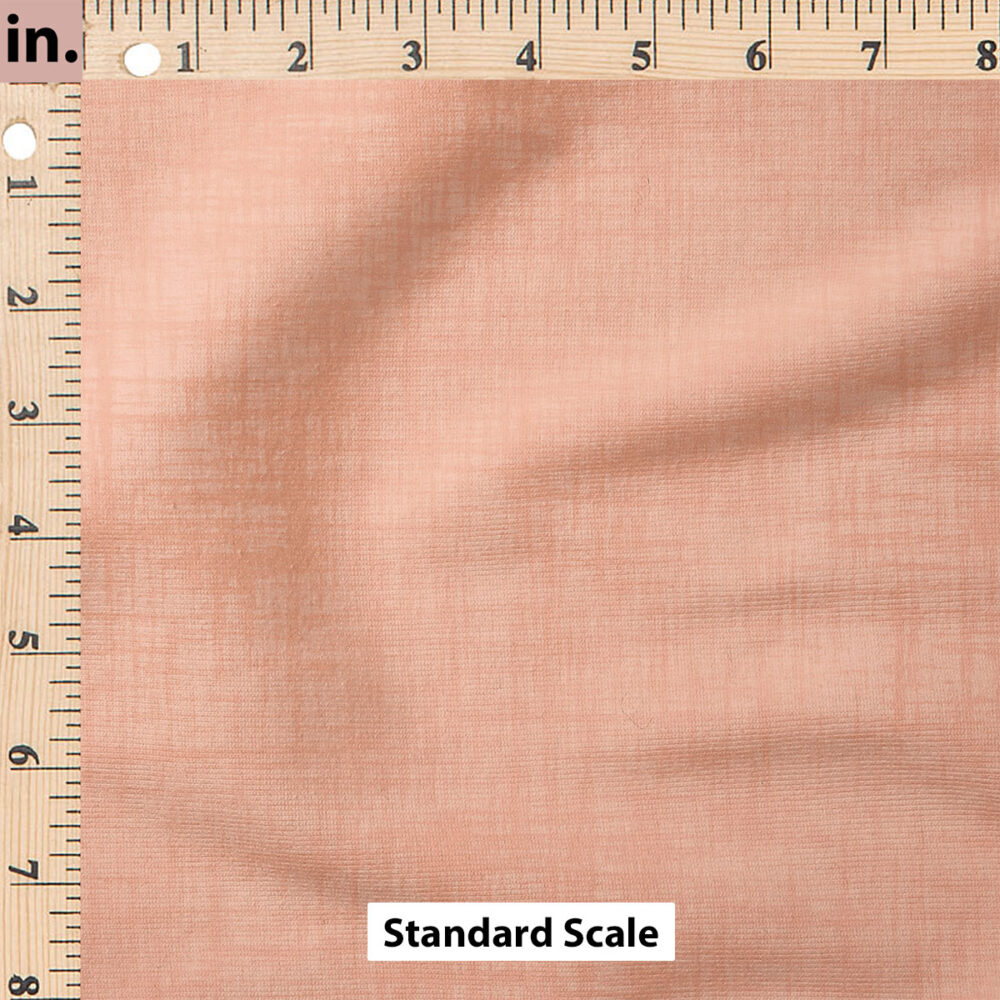 Ruler Scale for Faux Linen Textured Solid (Peach) by Krystal Winn Design