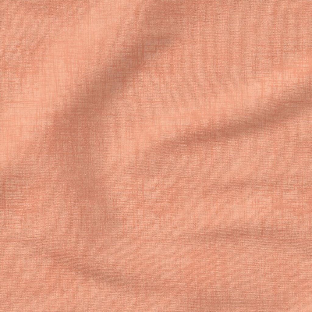 Faux Linen Textured Solid (Peach) | Textured Solids Fabric Design | Krystal Winn Design