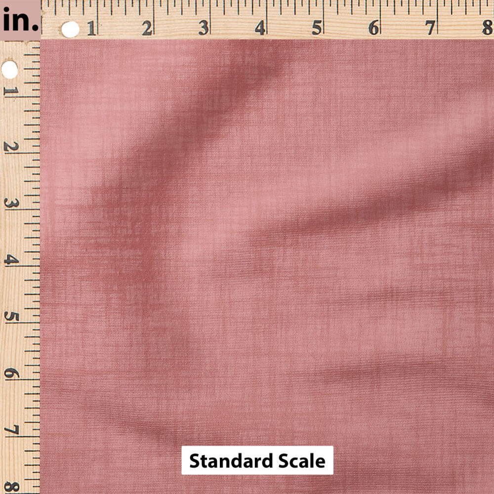 Ruler Scale for Faux Linen Textured Solid (Rose) by Krystal Winn Design