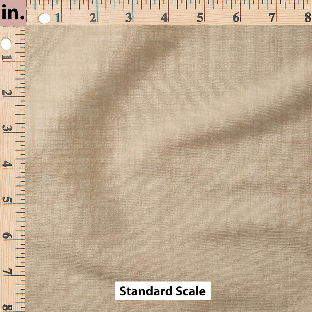 Ruler Scale for Faux Linen Textured Solid (Khaki) by Krystal Winn Design