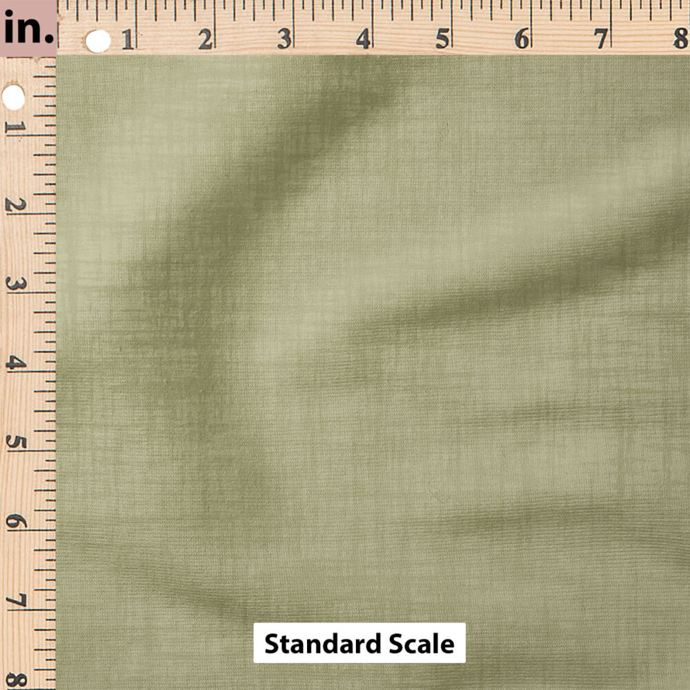 Ruler Scale for Faux Linen Textured Solid (Olive) by Krystal Winn Design