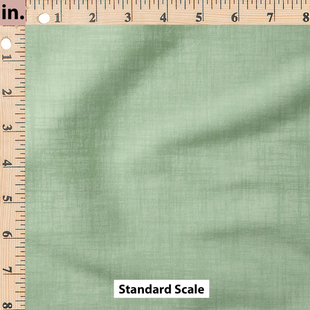 Ruler Scale for Faux Linen Textured Solid (Jade) by Krystal Winn Design