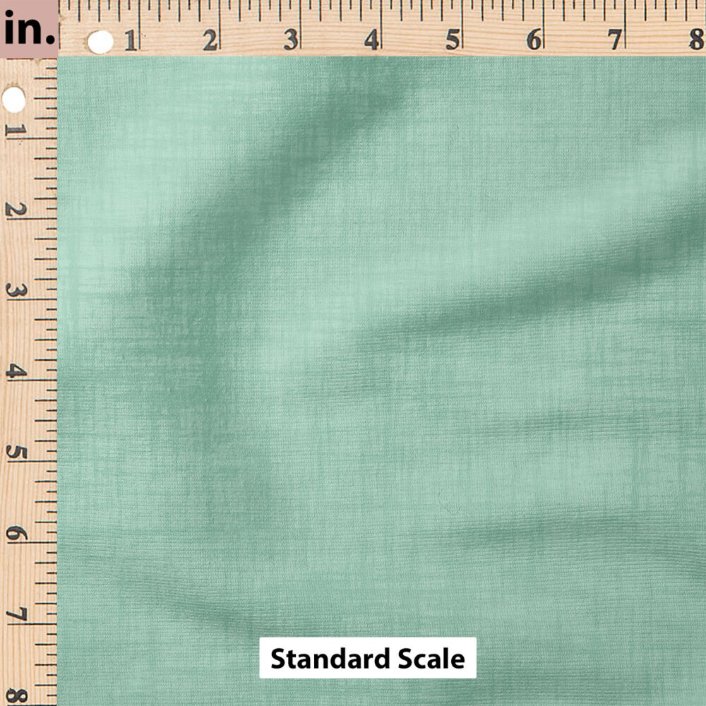 Ruler Scale for Faux Linen Textured Solid (Mint) by Krystal Winn Design