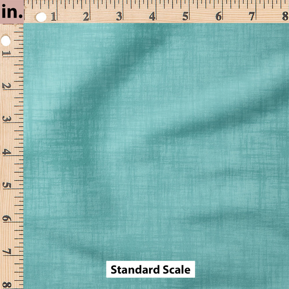 Ruler Scale for Faux Linen Textured Solid (Ocean) by Krystal Winn Design