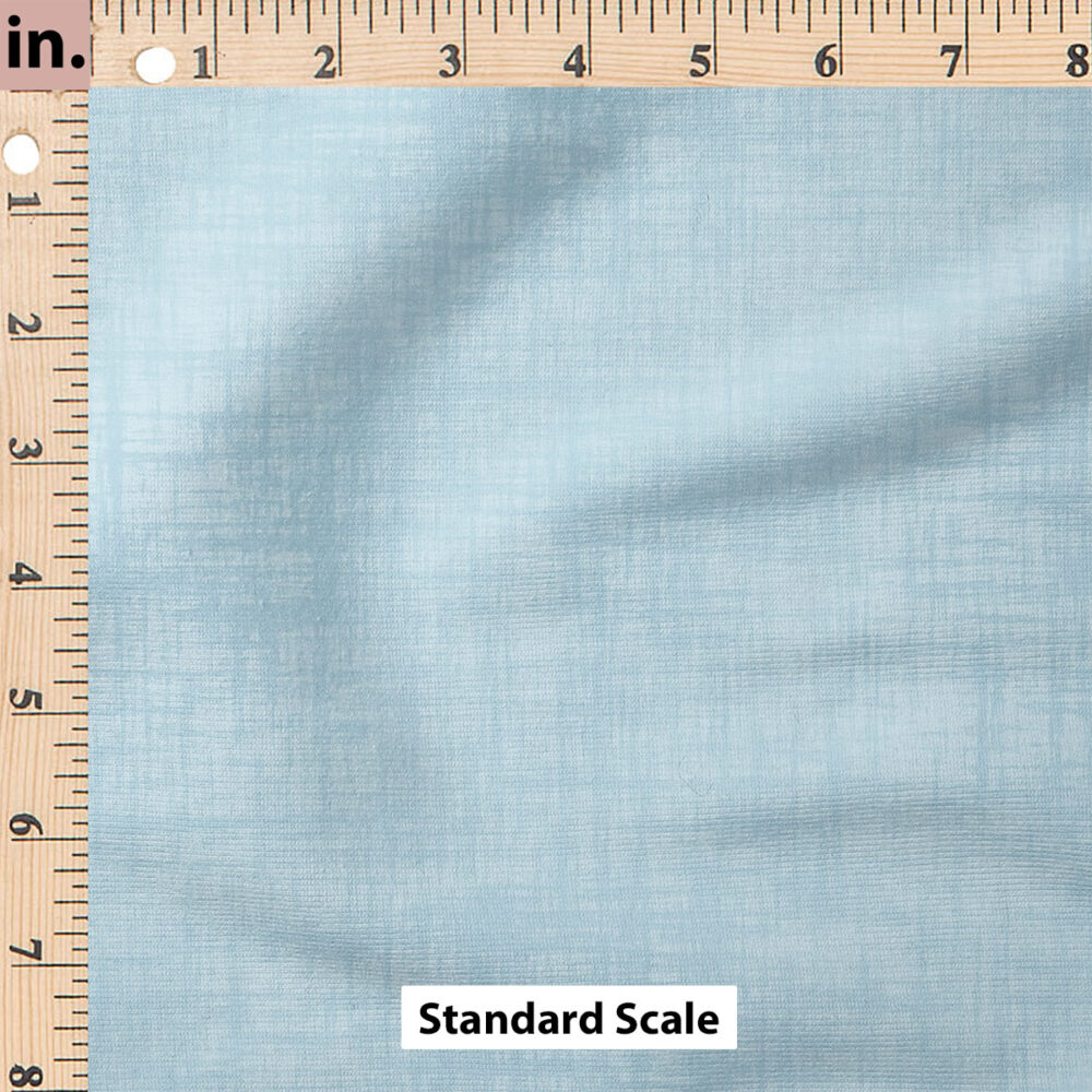 Ruler Scale for Faux Linen Textured Solid (Sky) by Krystal Winn Design