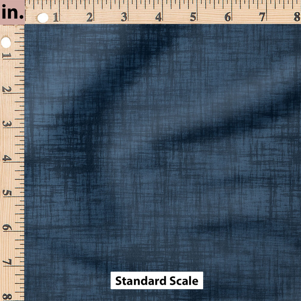 Ruler Scale for Faux Linen Textured Solid (Navy) by Krystal Winn Design