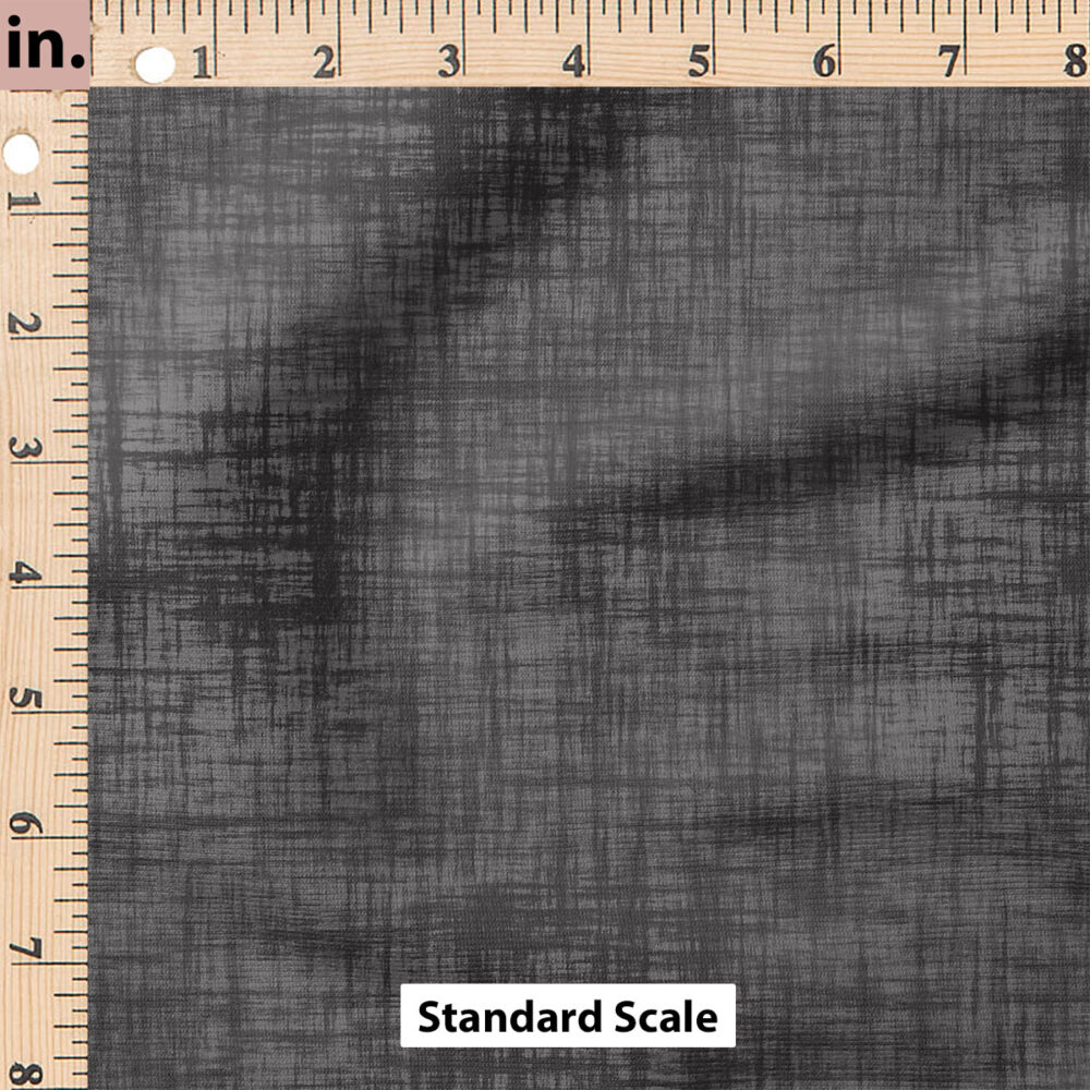 Ruler Scale for Faux Linen Textured Solid (Charcoal) by Krystal Winn Design