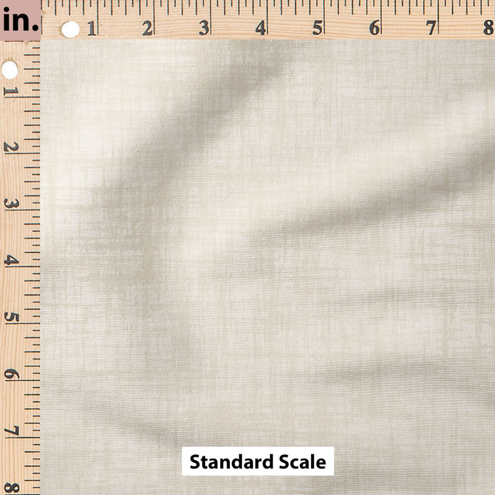 Ruler Scale for Faux Linen Textured Solid (Cream) by Krystal Winn Design