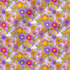 Groovy Sunny Floral (Light Purple) | Botanical Fabric Design | Krystal Winn Design