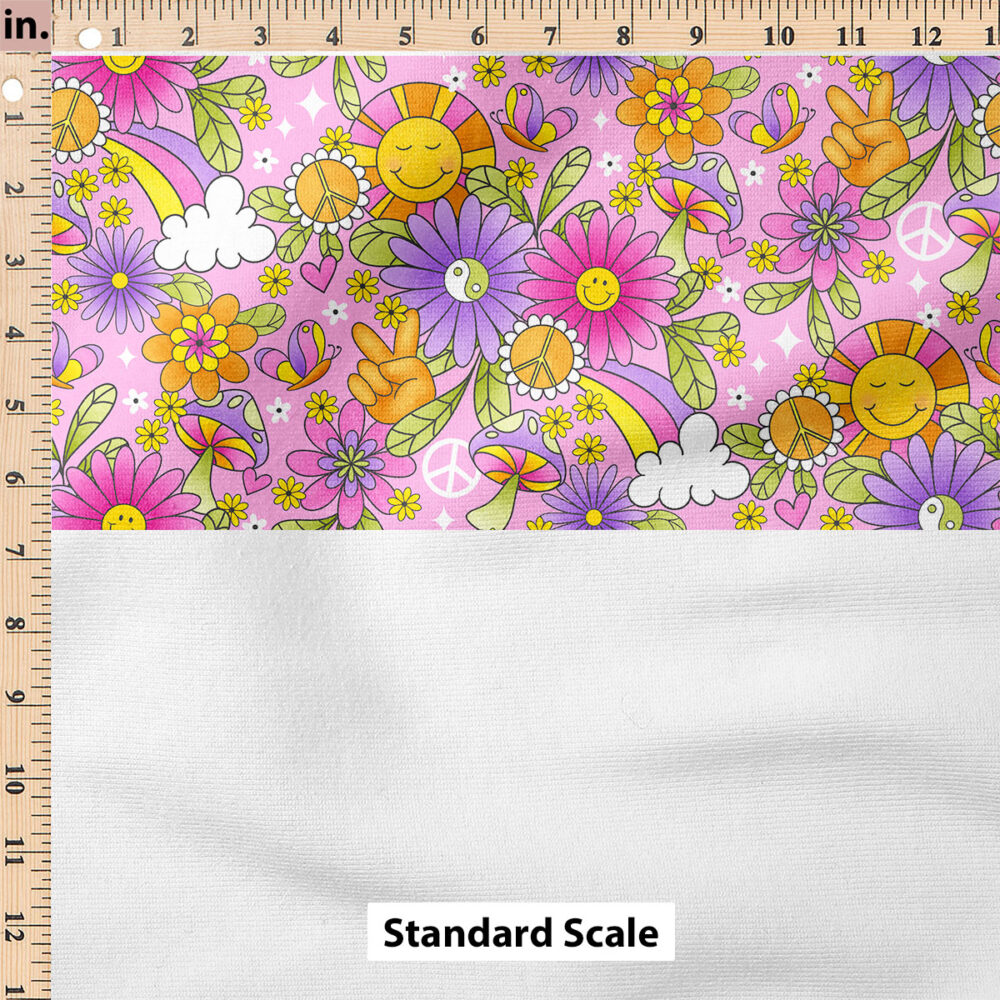 Ruler Scale for Groovy Sunny Floral (Pink) by Krystal Winn Design