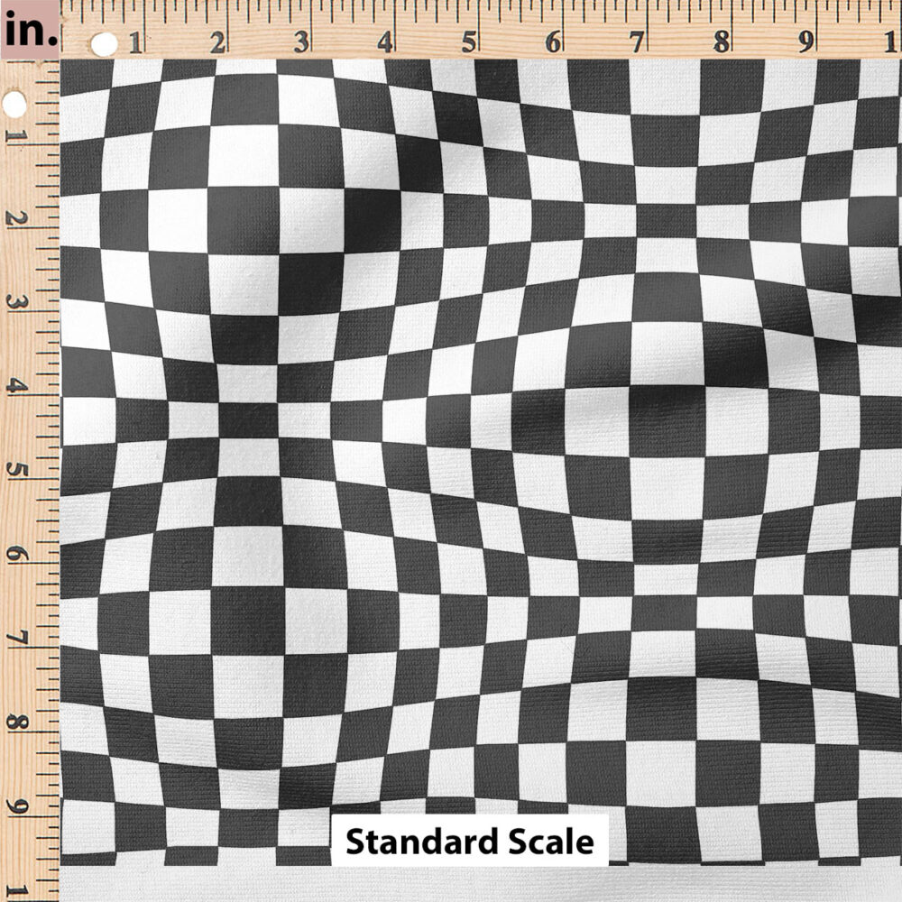 Ruler Scale for Groovy Funky Check (Black) by Krystal Winn Design