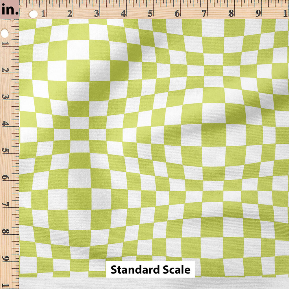 Ruler Scale for Groovy Funky Check (Lime) by Krystal Winn Design