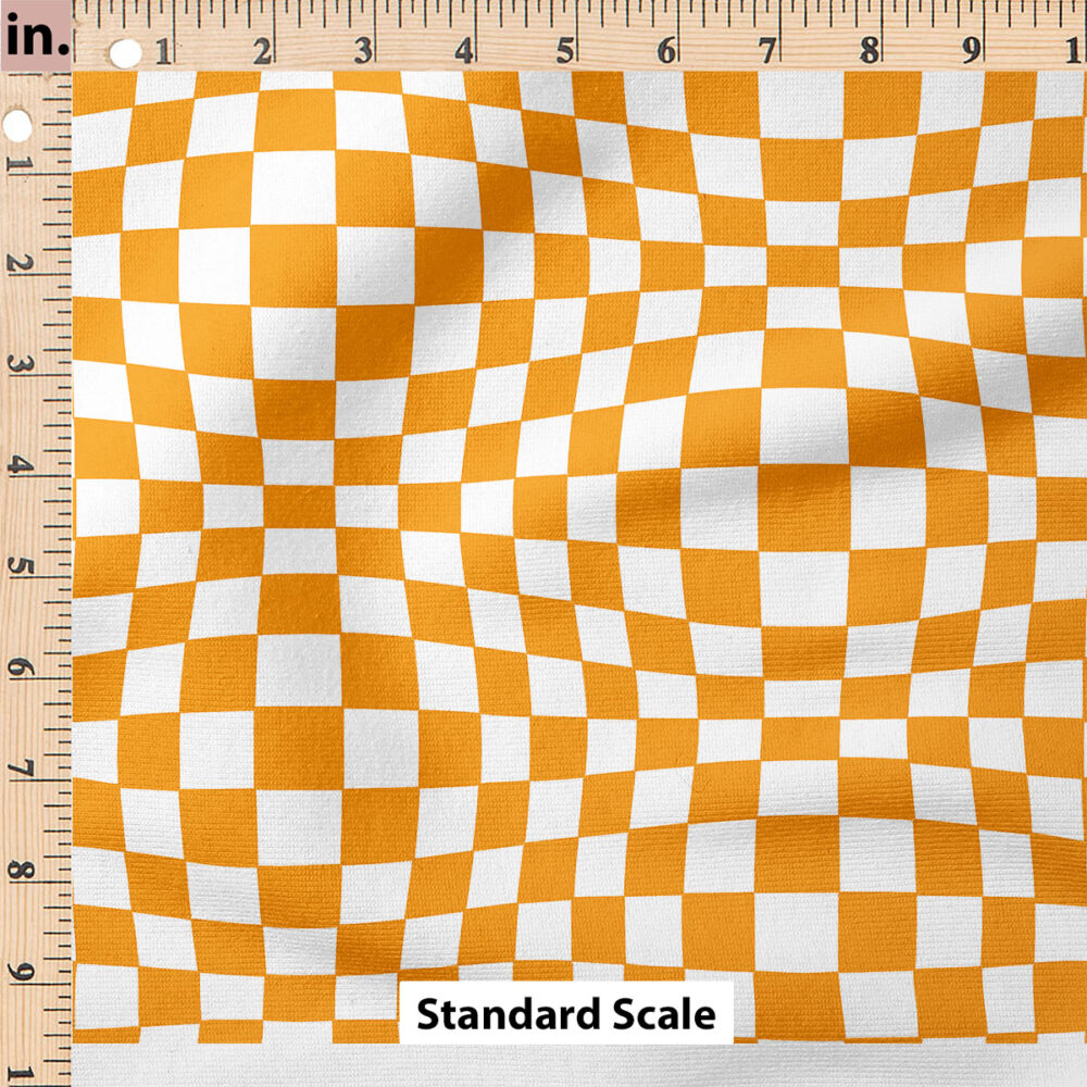 Ruler Scale for Groovy Funky Check (Orange) by Krystal Winn Design