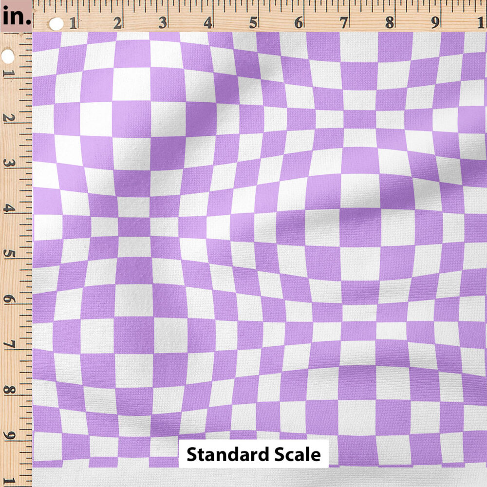 Ruler Scale for Groovy Funky Check (Purple) by Krystal Winn Design