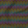 Groovy Rainbow Wave (Black) | Nature Fabric Design | Krystal Winn Design