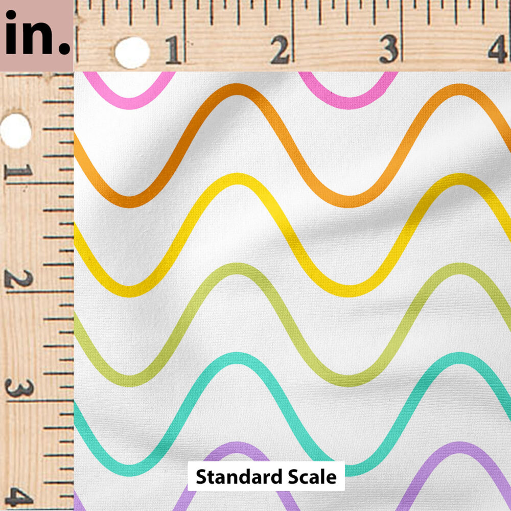 Ruler Scale for Groovy Rainbow Wave (White) by Krystal Winn Design