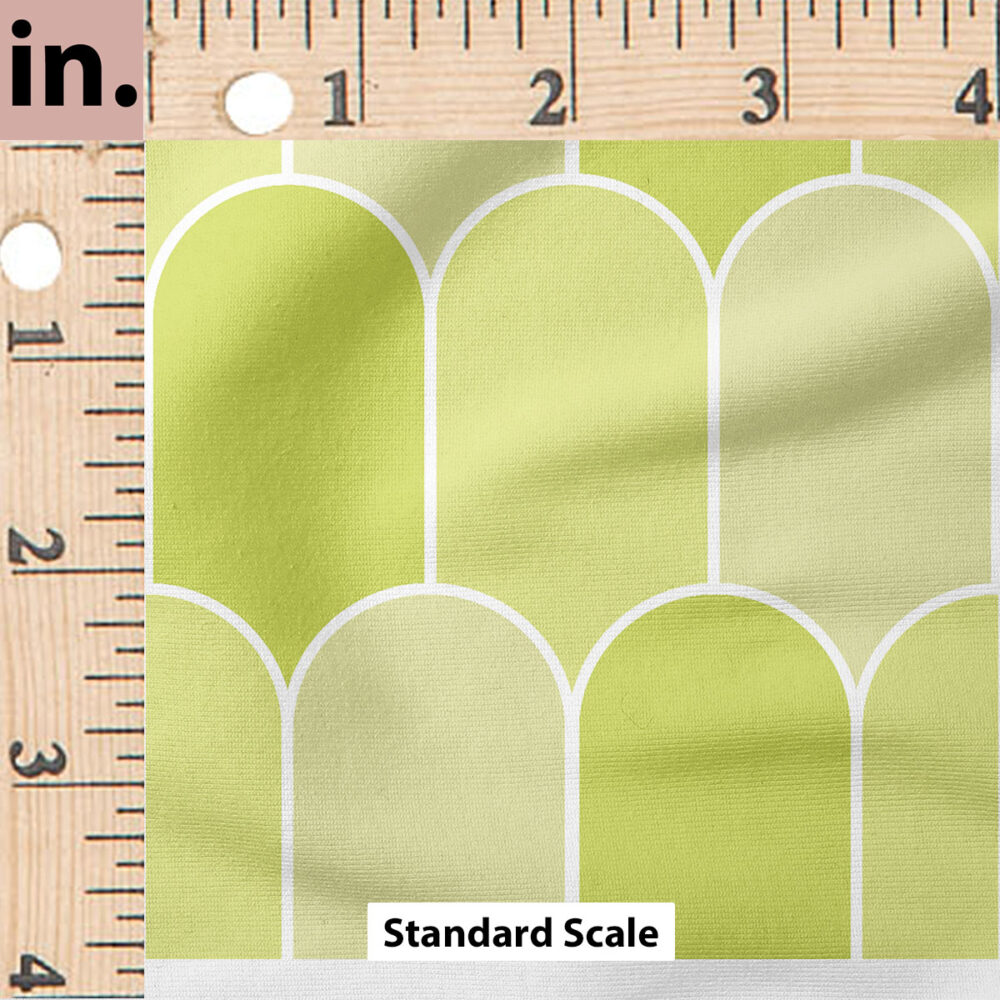 Ruler Scale for Groovy Scallops (Lime) by Krystal Winn Design