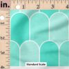 Ruler Scale for Groovy Scallops (Teal) by Krystal Winn Design