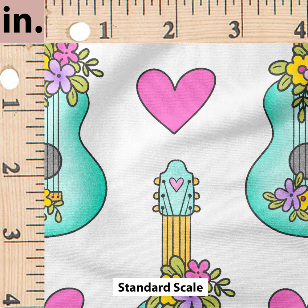 Ruler Scale for Groovy Guitars (White) by Krystal Winn Design