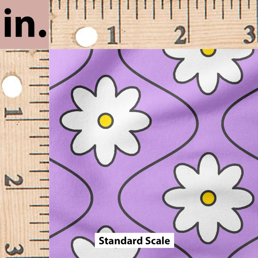 Ruler Scale for Groovy Wave Flower (Purple) by Krystal Winn Design