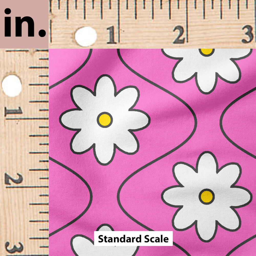 Ruler Scale for Groovy Wave Flower (Hot Pink) by Krystal Winn Design