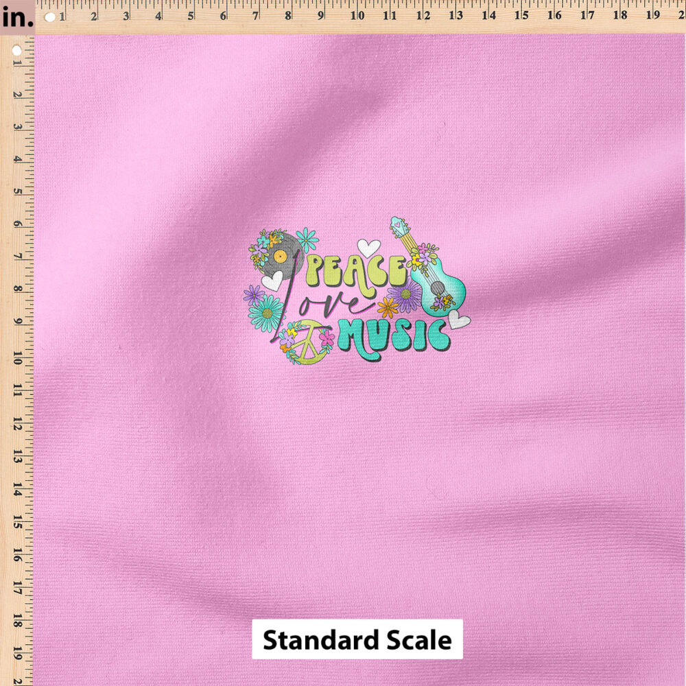 Ruler Scale for Groovy Panel Peace Love Music by Krystal Winn Design