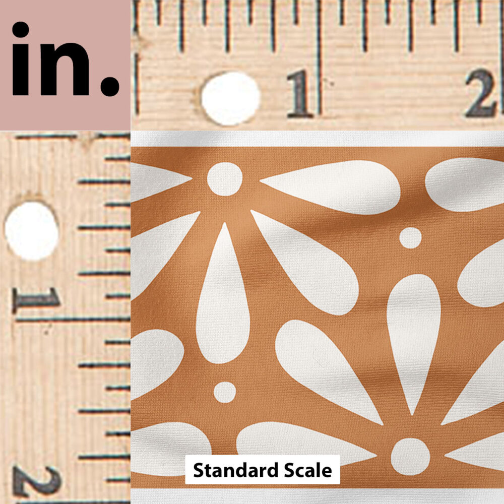 Ruler Scale for Geo Blooms (Burnt Orange) by Krystal Winn Design