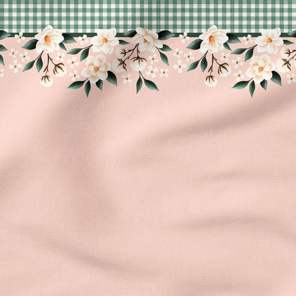 Down South Horizontal Border | Border Print Fabric Design | Krystal Winn Design