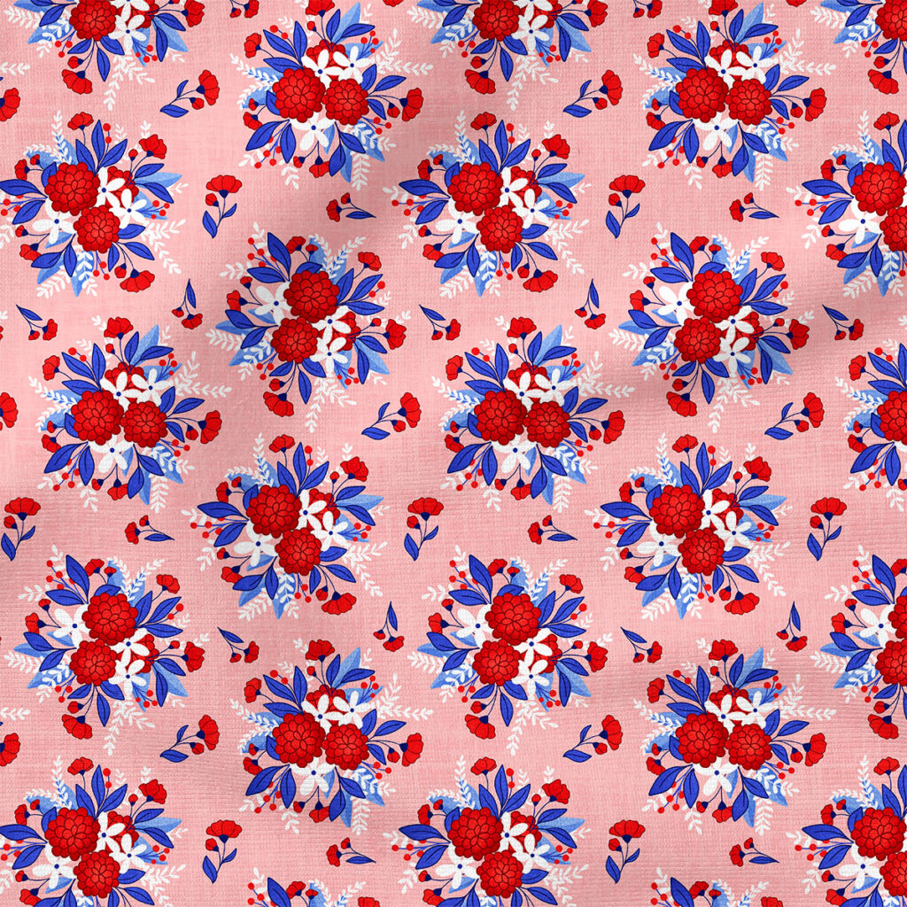 All American Cowboy Floral (Pink) | Holiday