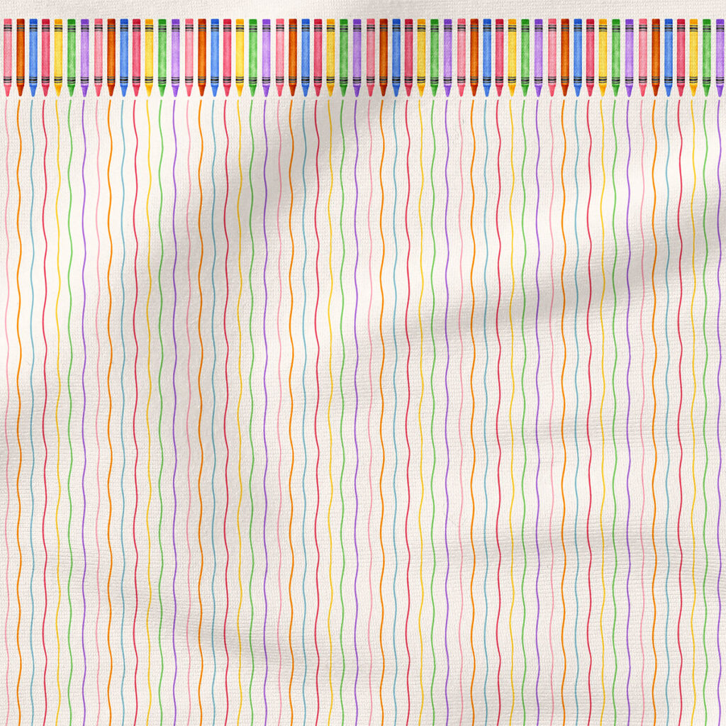 Crayon Stripe (single border) | Seasonal